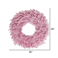 36" Pink Fir Wreath