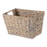 DII® White Wash Hyacinth Basket Set