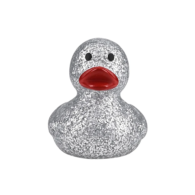 Silver Glitter Light Up Rubber Duck by Creatology™