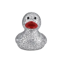Silver Glitter Light Up Rubber Duck by Creatology™