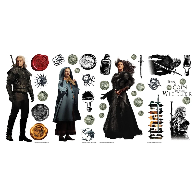 RoomMates The Witcher Characters Peel & Stick Wall Decals