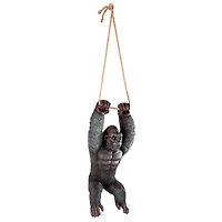 Design Toscano 24" Swinging Great Ape Jungle Monster Hanging Gorilla Sculpture
