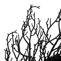 24" Black Halloween Twig Wreath