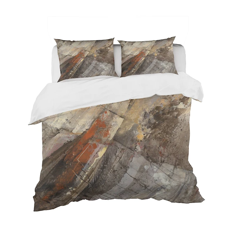 Designart 'Fire and Ice Minerals III' Geometric Bedding Set