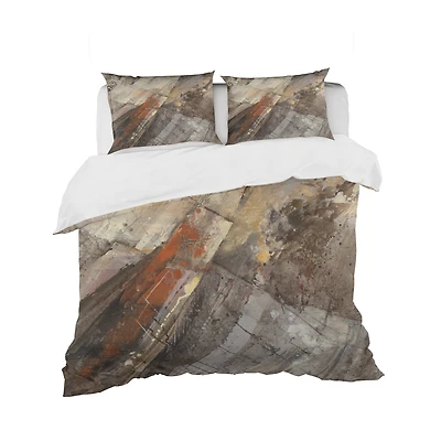 Designart 'Fire and Ice Minerals III' Geometric Bedding Set