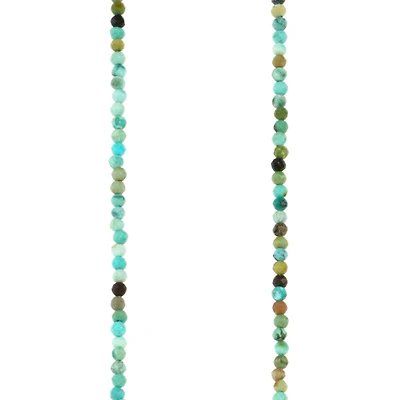 Faceted Turquoise Round Beads, 1.8mm by Bead Landing™