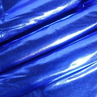 Feldman Blue Foiled Stretch Knit Fabric