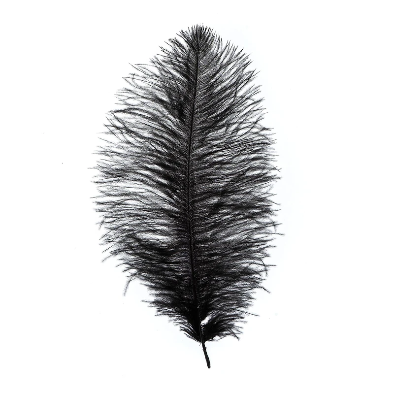 John Bead 11"-13" Ostrich Drab Feather