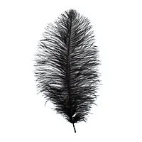 John Bead 11"-13" Ostrich Drab Feather