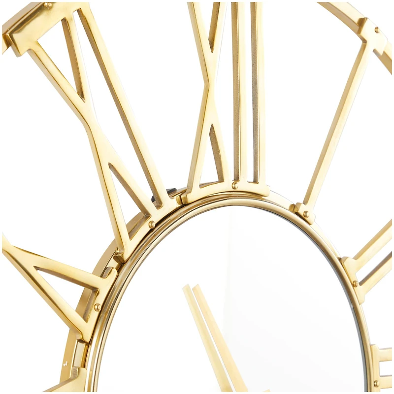 Aluminum Open Frame Geometric Wall Clock