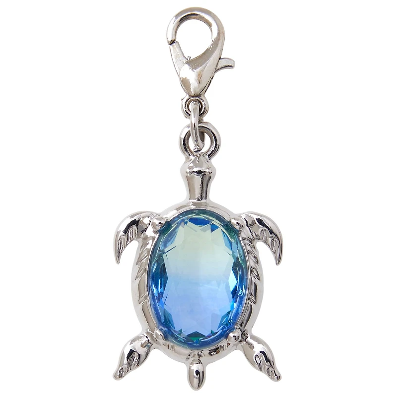 12 Pack: Charmalong™ Rhodium Tortoise Charm by Bead Landing™