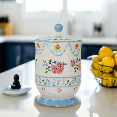 Gibson Elite® Anaya Ceramic Canister with Lid in Floral