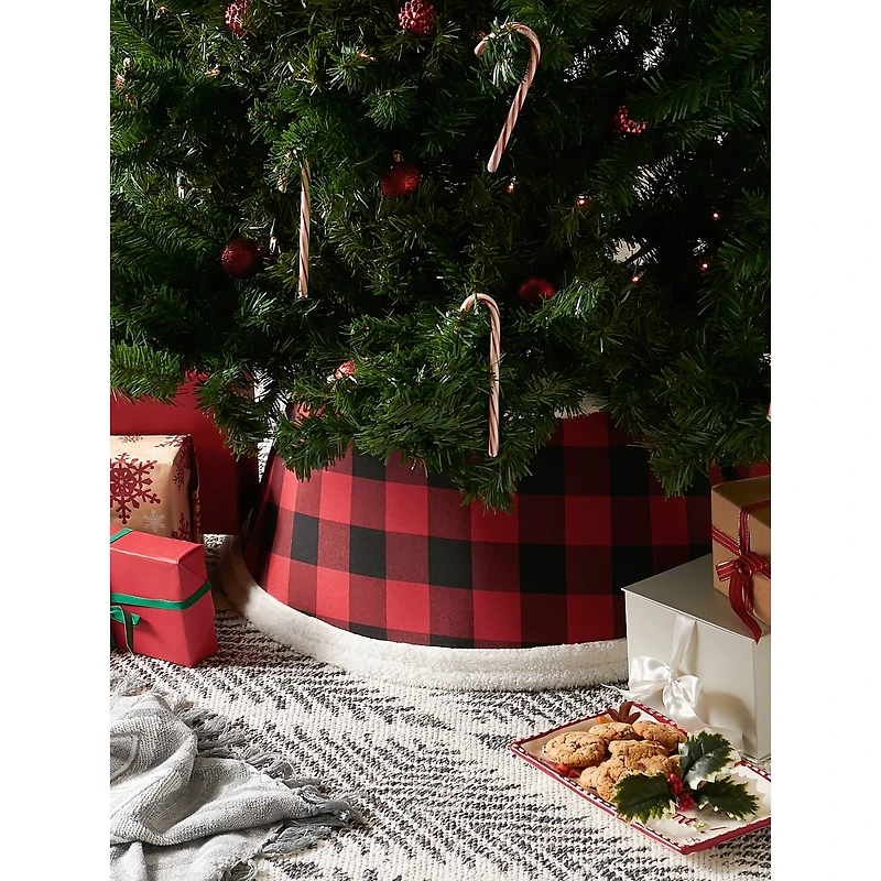 DII® Red & Black Buffalo Check Holiday Tree Collar