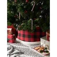 DII® Red & Black Buffalo Check Holiday Tree Collar