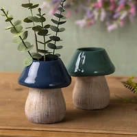5.5" Garden Mushroom Planter Set