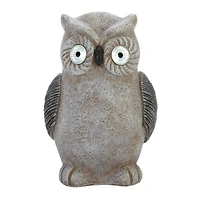 12" Solar Owl Statue
