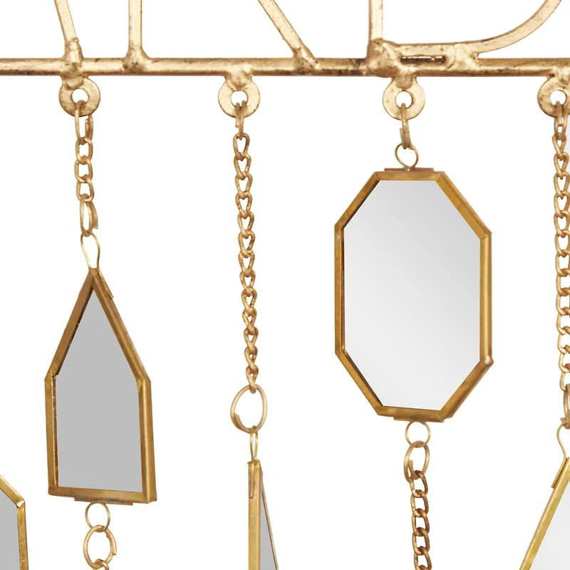 36" White Metal Eclectic Garden Windchime