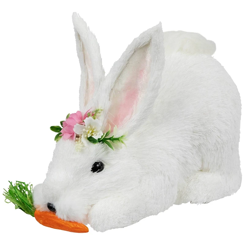 9.25" Easter Rabbit with Carrot Figurine