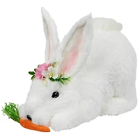 9.25" Easter Rabbit with Carrot Figurine