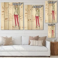 Designart - Trendy Fashion Girl II