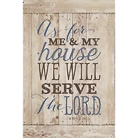 As For Me & My House Wood Plaque