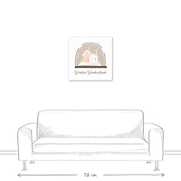 Winter Wonderland Snow Globe 24x24 Canvas Wall Art
