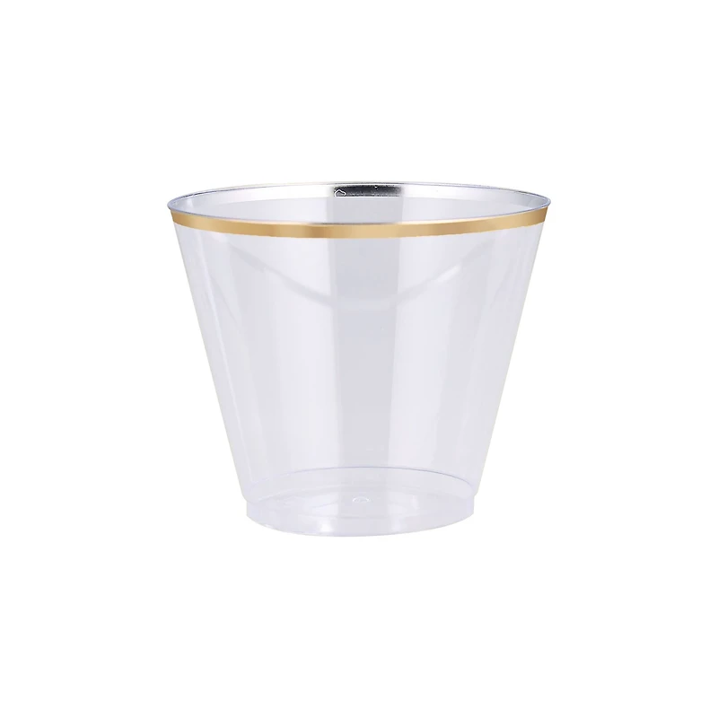 9oz. Gold Plastic Cups, 8ct. by Celebrate It™