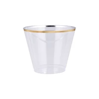 9oz. Gold Plastic Cups, 8ct. by Celebrate It™