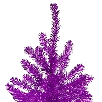 7ft. Unlit Metallic Purple Tinsel Artificial Christmas Tree