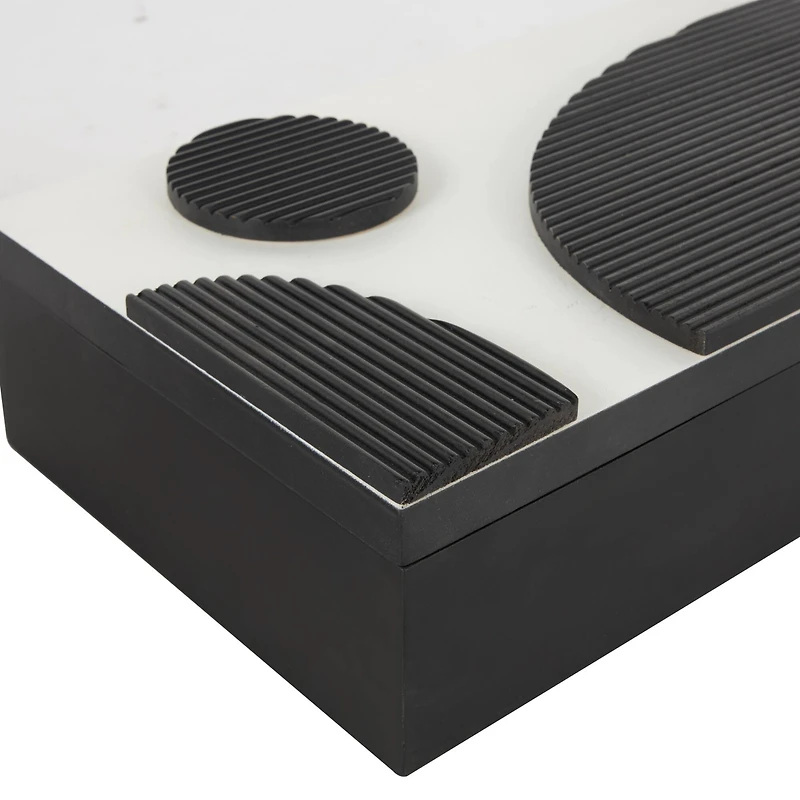 Black Wood Handmade Decorative Box Set