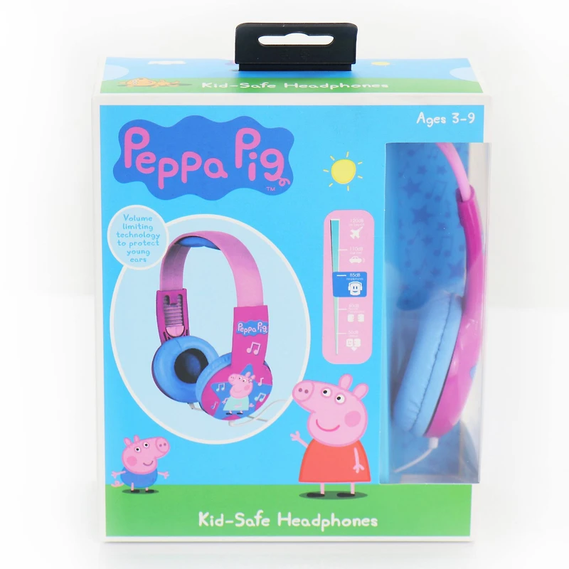 Peppa Pig Pink Kid-Safe Volume Limiting Headphones