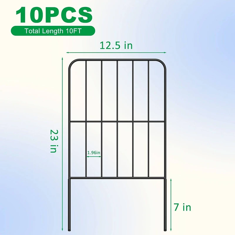 NEX™ Outdoor Lawn Landscape Panel Fence with Square Wire, 10ct.