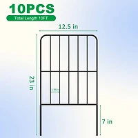 NEX™ Outdoor Lawn Landscape Panel Fence with Square Wire, 10ct.
