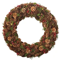DII® Berry Pinecone Holiday Wreath