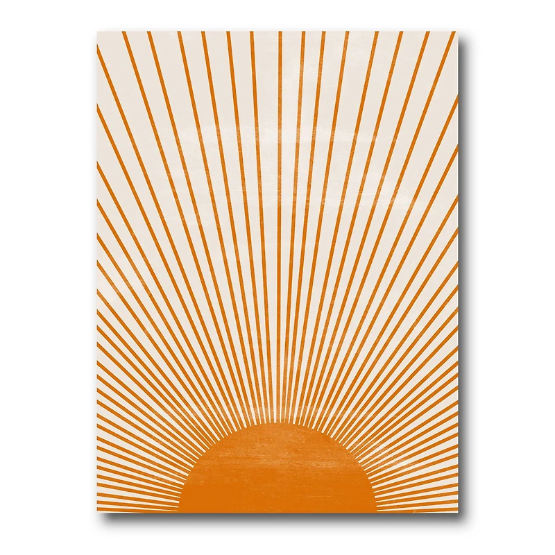 Designart - Orange Sun Print III