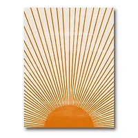 Designart - Orange Sun Print III
