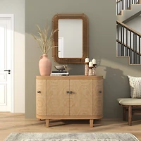 15" Orange Terracotta Jug Vase with Handle