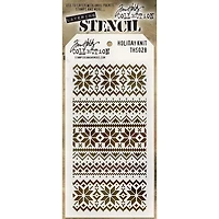 Stampers Anonymous Tim Holtz® Holiday Knit Layered Stencil