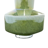 The Novogratz 12" Jade Green Magician's Hat Modern Glass Vase