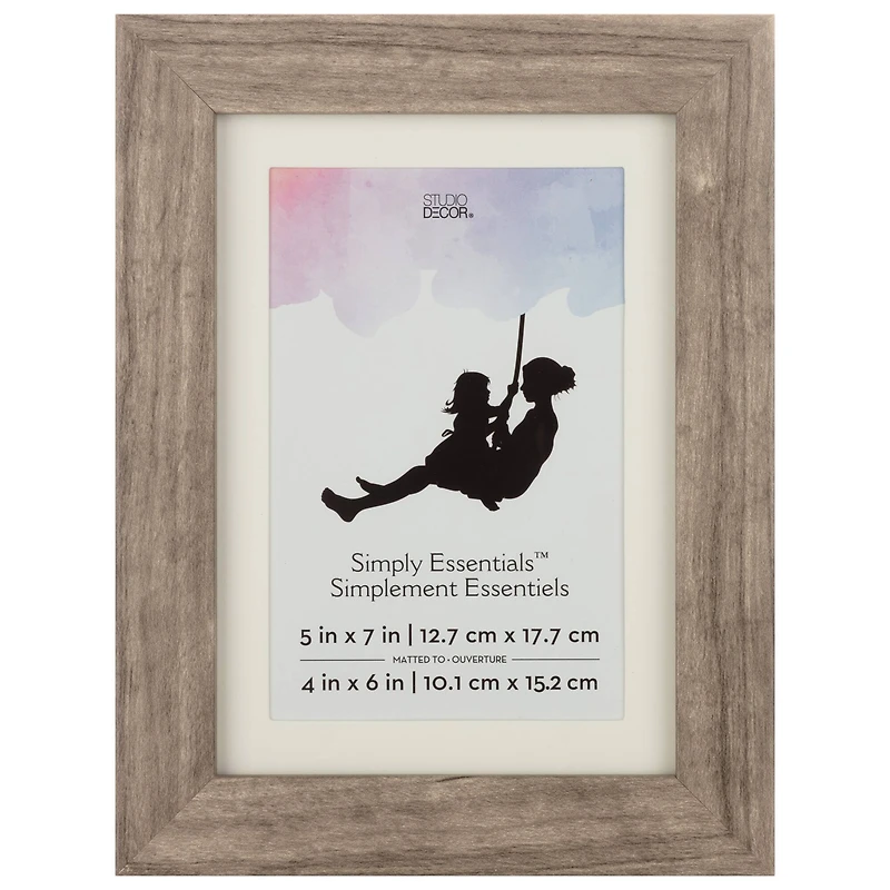 Simply Essentials™ Griege Frame with Mat by Studio Décor
