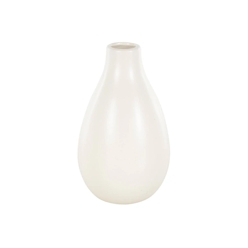 7.75" Cream Ceramic Minimalistic Vase
