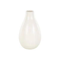 7.75" Cream Ceramic Minimalistic Vase