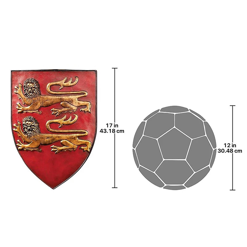 Design Toscano William of Normandy Grand Arms of France Wall Shield