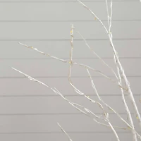 5ft. Pre-Lit White Birch Artificial Christmas Tree, Warm White LED Lights