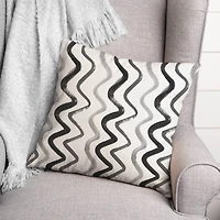 18" Squiggles Indoor/Outdoor Pillow