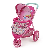 509 Crew Baby Alive Pink and Rainbow Doll Jogging Stroller