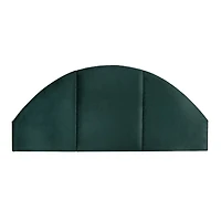 Hello Honey® NoSom 5ft. Queen Sized Emerald Green Upholstered Velvet Panel Arched Headboard
