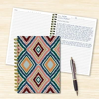 TF Publishing Ikat Boho Chic Spiral Lined Journal