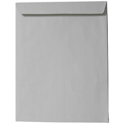 JAM Paper 9" x 12" Gray Kraft Open End Catalog Premium Envelopes, 100ct.