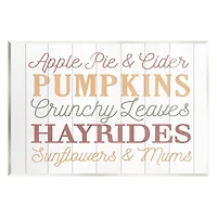 Stupell Industries Autumnal Fun Activities List Wall Plaque Art